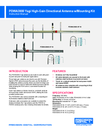 Thumbnail of document Manual - PDWA3900 Yagi High-Gain Directional Antenna